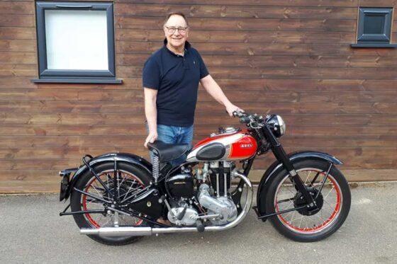 Stephen Betts and his Ariel