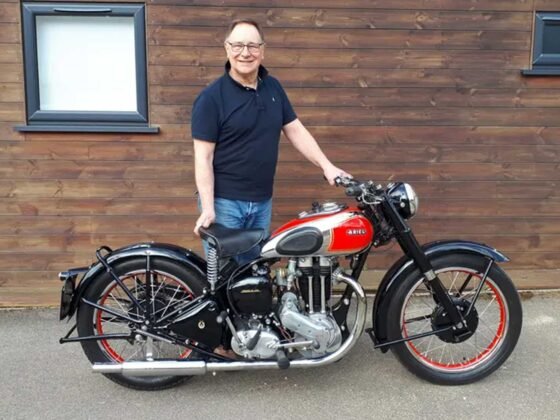 Stephen Betts and his Ariel