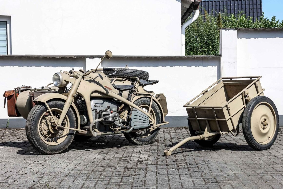 1942 Zundapp KS750 outfit and trailer