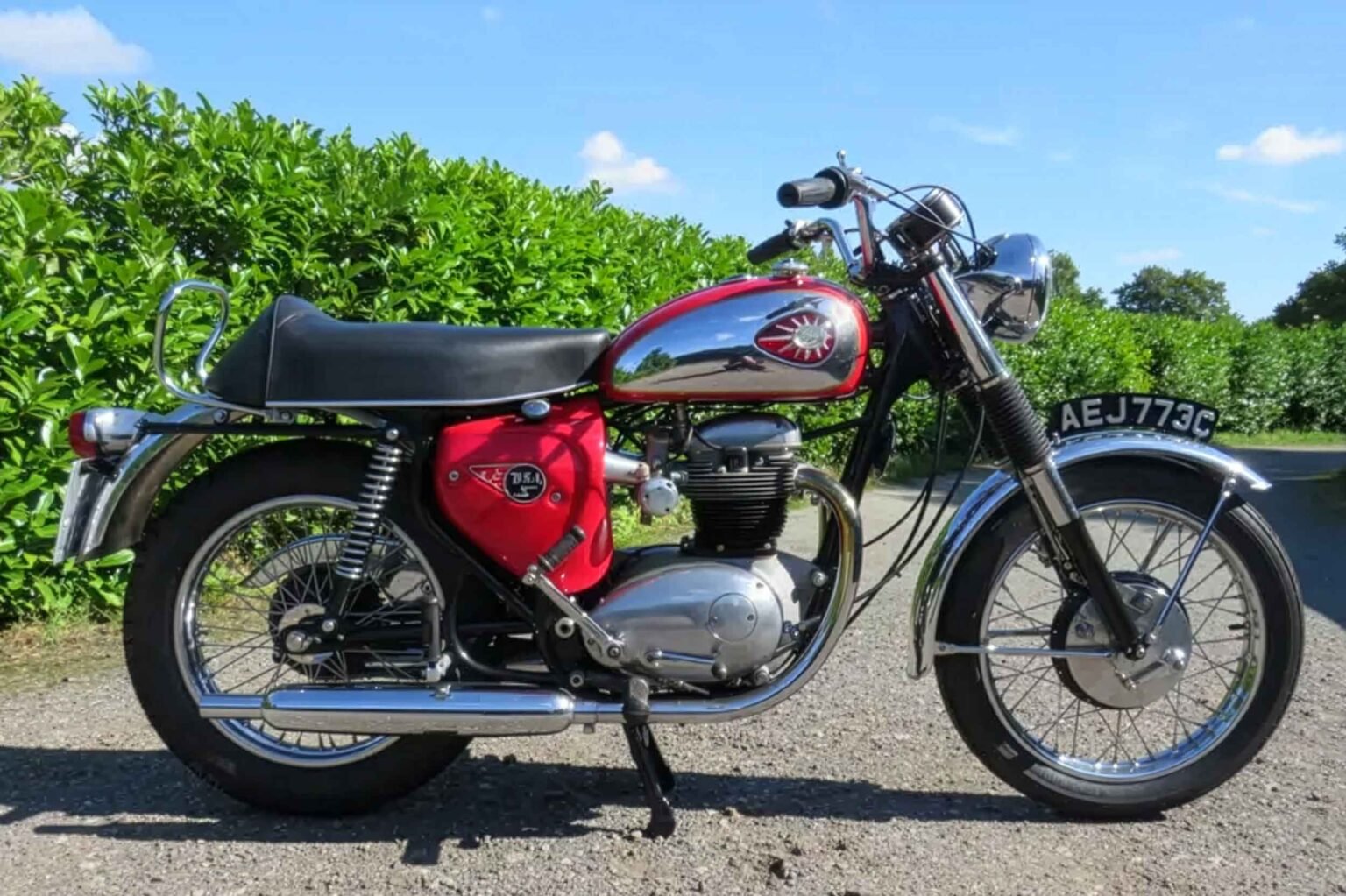1965 BSA A65 Lightning 654cc. An older restoration to a show-winning standard. Sold for: &pound;3,450 in 2024